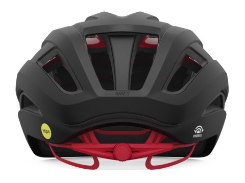 Kask szosowy GIRO ARIES SPHERICAL matte carbon red roz. M (55-59 cm) (NEW 2025)