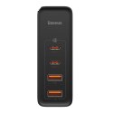 Ładowarka sieciowa Baseus GaN2 Pro, 2x USB + 2x USB-C, 100W, EU (czarna)