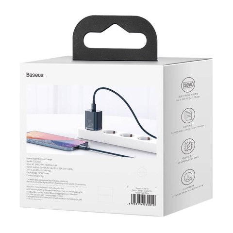 Ładowarka sieciowa BASEUS Super Si Quick Charger 1C 20W (niebieska)