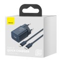 Ładowarka sieciowa BASEUS Super Si 20W + USB-C-Lightning 1m (niebieska)