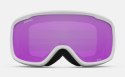 Gogle zimowe GIRO CRUZ WHITE WORDMARK (OTG) (Cylindryczne) (Szyba lustrzana kolorowa AMBER PINK 19-42% S2) (NEW 2024/2025)