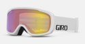 Gogle zimowe GIRO CRUZ WHITE WORDMARK (Szyba lustrzana kolorowa YELLOW BOOST 00% S2) (NEW 2024/2025)