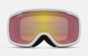 Gogle zimowe GIRO CRUZ WHITE WORDMARK (Szyba lustrzana kolorowa YELLOW BOOST 00% S2) (NEW 2024/2025)