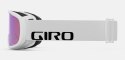 Gogle zimowe GIRO CRUZ WHITE WORDMARK (Szyba lustrzana kolorowa YELLOW BOOST 00% S2) (NEW 2024/2025)