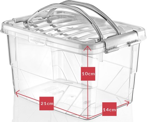 Pojemnik plastikowy 1,5L PROSTOKĄT MULTI BOX z pokrywką