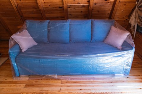 Folia ochronna 2-osobowa kanapa 274,3 x 137,2cm GRUBA 50 mikronów