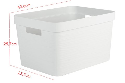 Pojemnik dekoracyjny 18L KAMIEŃ BIAŁY