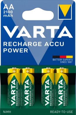 AKUMULATORY VARTA R6 2100 mAh RECHARGE ACCU POWER 4szt