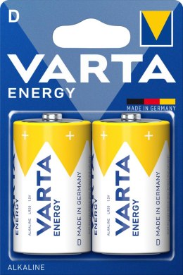 BATERIE ALKALICZNE VARTA R20 (typD) ENERGY 2szt