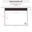 EKRAN ELEKTRYCZNY 100" 203x152cm z pilotem EM-100 4:3E ART PREM