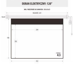 EKRAN ELEKTRYCZNY 120