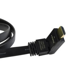 KABEL HDMI 2.0 M/M HQ pozłacany 1,5m ETHERNET 3D kątowy AL-05 ART