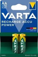 AKUMULATORY VARTA R6 2600 mAh RECHARGE ACCU POWER 2szt