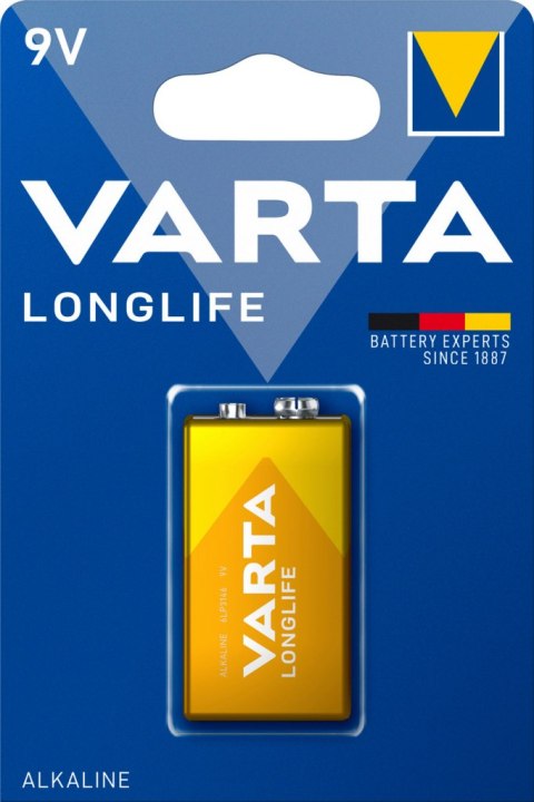 BATERIA ALKALICZNA VARTA Hi-voltage 9V (typ6LR61)) LONGLIFE 1szt