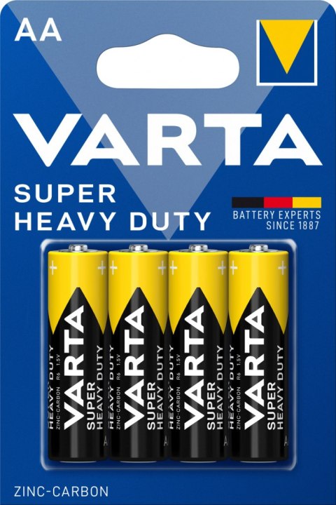 BATERIE CYNKOWE VARTA R6 (AA) SUPER HEAVY DUTY 4szt