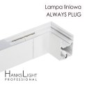 Lampa LED HanksLight,white,liniowa,alu,zwiesz,wtyczka-opcja łączenia,1200mm,down36W,4000K