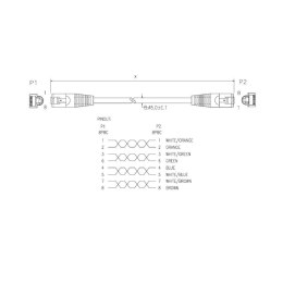 PATCHCORD UTP 5e 10m szary ART oem