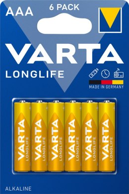 BATERIE ALKALICZNE VARTA R3 (AAA) LONGLIFE 6szt