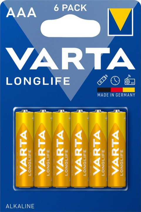BATERIE ALKALICZNE VARTA R3 (AAA) LONGLIFE 6szt
