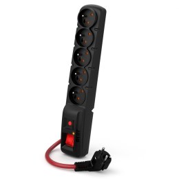 FILTR PRZECIWPRZEPIĘCIOWY ACAR F5 czarny 10m POWER 16A czerwony przewód W2301