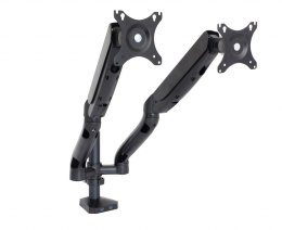 UCHWYT BIURKOWY GAZOWY DO 2 MONITORÓW LED/LCD 10-32