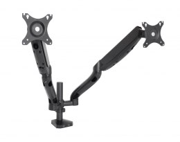 UCHWYT BIURKOWY GAZOWY DO 2 MONITORÓW LED/LCD 10-32