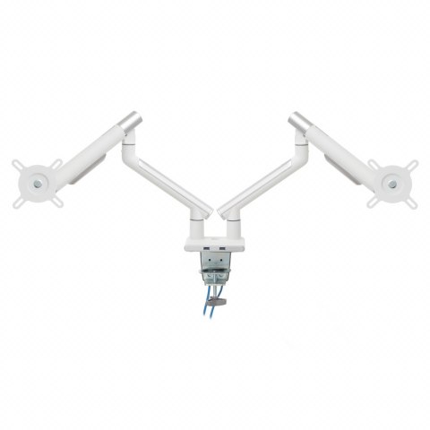 UCHWYT BIURKOWY GAZOWY DO 2 MONITORÓW LED/LCD 17-32" L-20GD ART 2-9kg 2xUSB 3.0 PREMIUM ALU