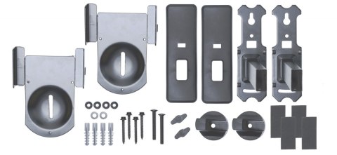 UCHWYT DO GŁOŚNIKÓW zaciskowy czarny 20kg 2szt G-10 ART