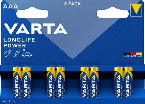 BATERIE ALKALICZNE VARTA R3 (AAA) LONGLIFE POWER 8szt
