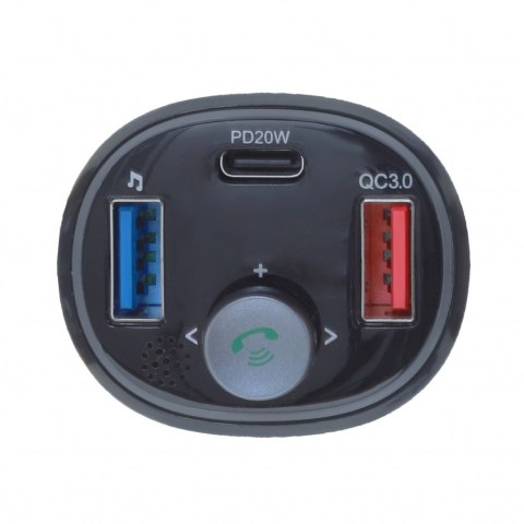 TRANSMITER samoch FM MP3 z funkcją BT,USB LCD FM-73 ART QC3.0 EOL