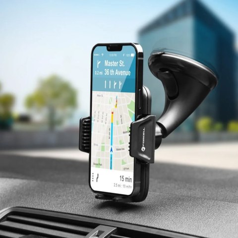 UCHWYT SAMOCHODOWY NA TELEFON CARBON HT1 czarny