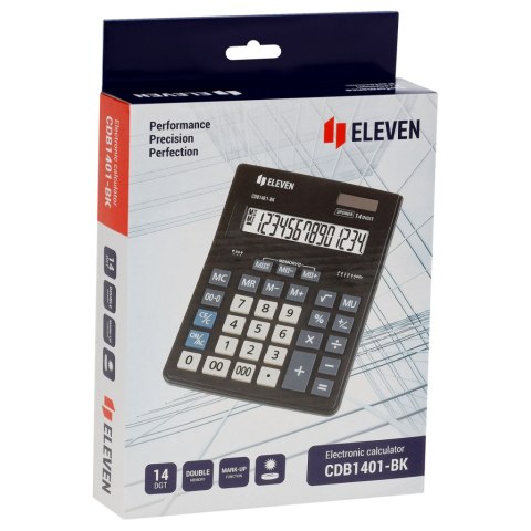 ELEVEN Kalkulator biurowy CDB1401BK czarny