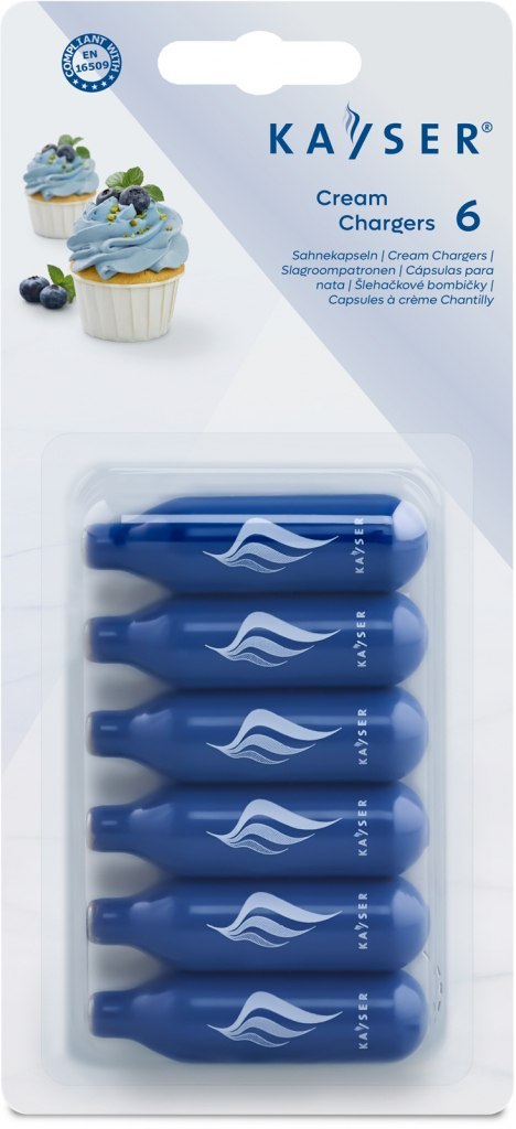 Naboje N2O do syfonu do bitej śmietany 7,5g Kayser 6 szt/Opk