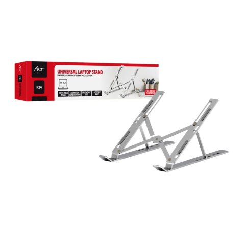 Podstawka pod laptop ART P24 alu.składana reg.kąta,przenośna