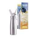 SATURATOR DO BITEJ ŚMIETANY- QUICK CREAM WHIPPER KA-01 A SREBRNY 0,5 LITRA NA NABOJE N2O