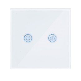 SMART WYŁĄCZNIK ŚWIATŁA WIFI podwójny biały ART oem