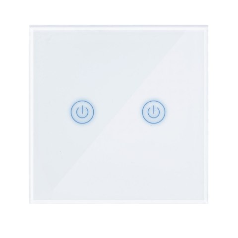 SMART WYŁĄCZNIK ŚWIATŁA WIFI podwójny biały ART oem