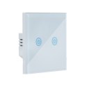 SMART WYŁĄCZNIK ŚWIATŁA WIFI podwójny biały ART oem