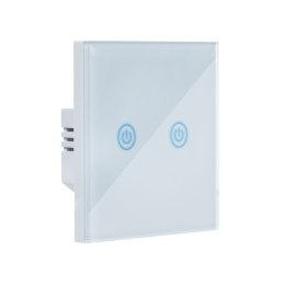 SMART WYŁĄCZNIK ŚWIATŁA WIFI podwójny biały ART oem