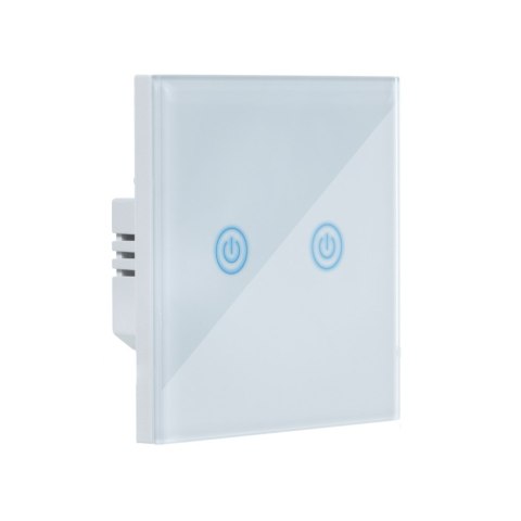 SMART WYŁĄCZNIK ŚWIATŁA WIFI podwójny biały ART oem