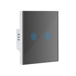 SMART WYŁĄCZNIK ŚWIATŁA WIFI podwójny szary ART oem