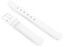 Pasek skórzany do zegarka - biały - 12mm