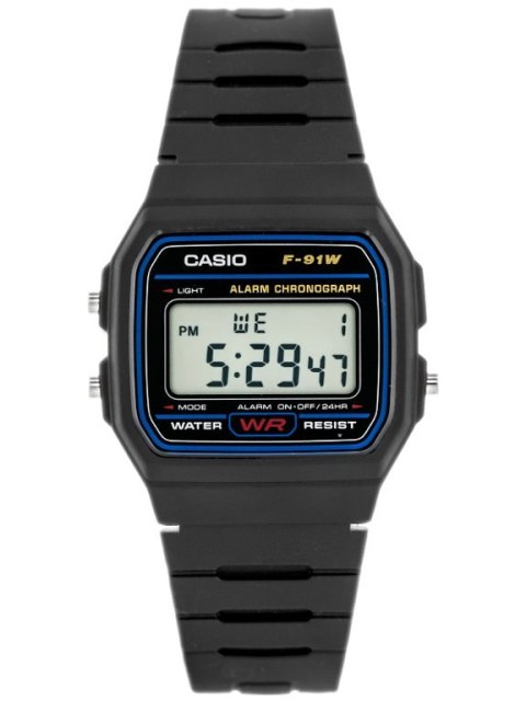 ZEGAREK MĘSKI CASIO F-91W-1YER (zd086a) - KLASYKA + BOX