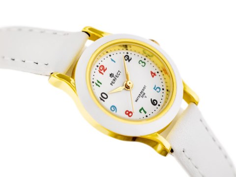 ZEGAREK KOMUNIJNY DZIECIĘCY PERFECT LP195-01 biały (zp812c) + BOX