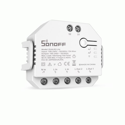 Przełącznik SONOFF Dual R3 Lite Wi-Fi 2-kanałowy