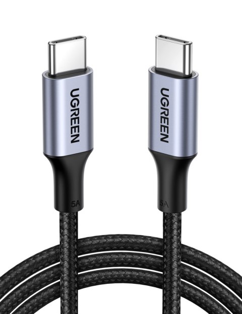 Kabel USB-C do USB-C UGREEN US316, 100W, 2m (czarny)