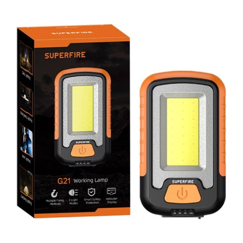 Latarka warsztatowa Superfire G21, 650lm, USB
