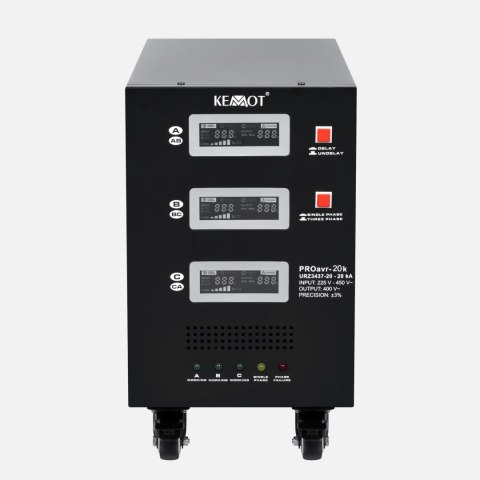 Automatyczny trójfazowy stabilizator napięcia KEMOT PROavr-20k