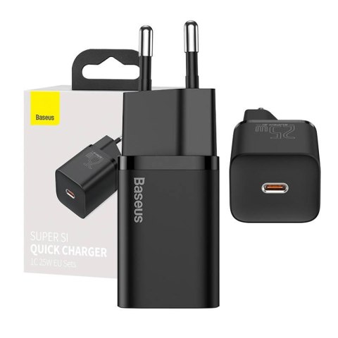 Ładowarka sieciowa BASEUS Super Si Quick Charger 25W 1xUSB-C (czarna)