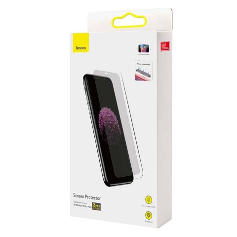 Szkło hartowane BASEUS do iPhone XS Max/11 Pro Max 0.3mm filtr prywatności 2szt.